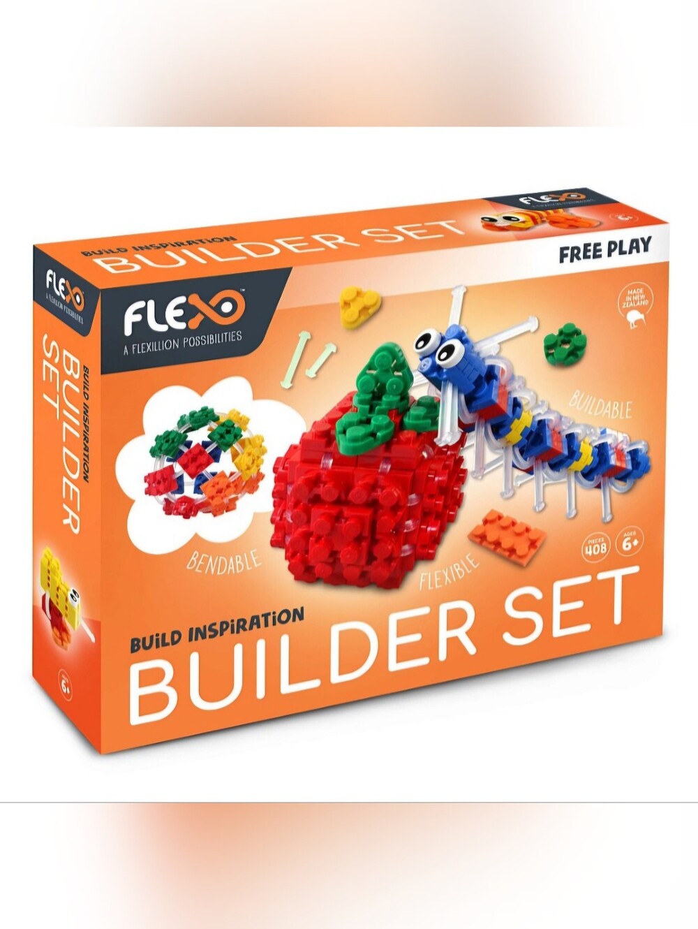 Flexo Free Play Builder Set - The World's Only Flexible Building Set